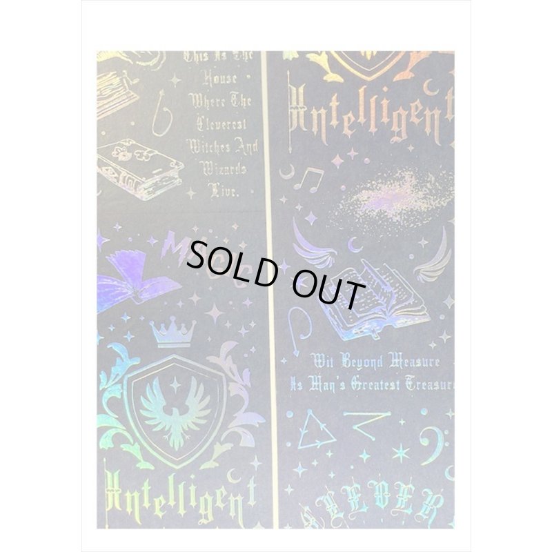 画像3: ホログラム＊智慧・ネイビー＊魔法入門＊はく離式＊海外マステ