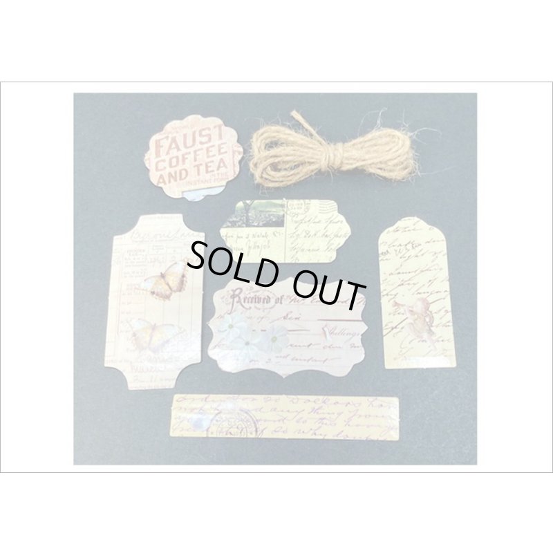 画像8: 窓付き＊クラフト封筒＊レター＊紙モノいろいろセット＊レースペーパー付＊海外製