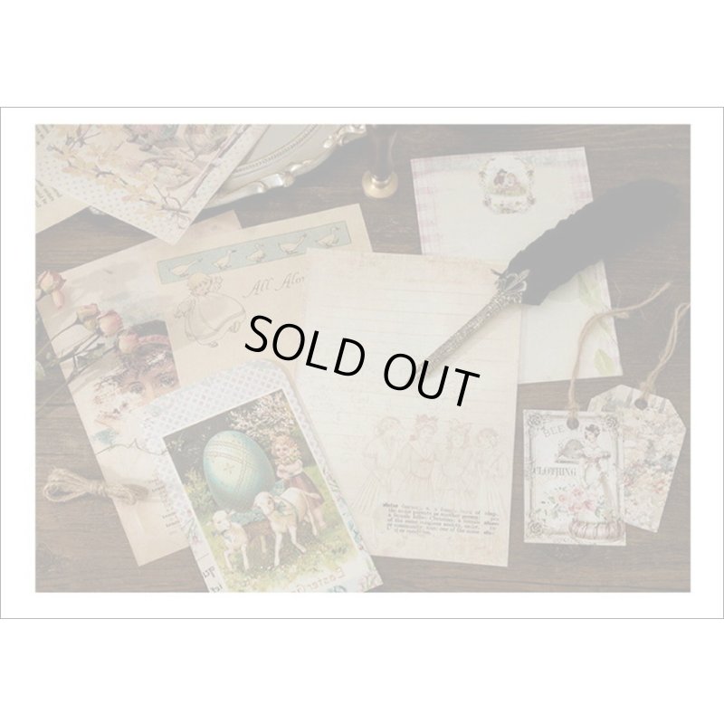 画像14: 窓付き＊クラフト封筒＊モダン＊紙モノいろいろセット＊レースペーパー付＊海外製