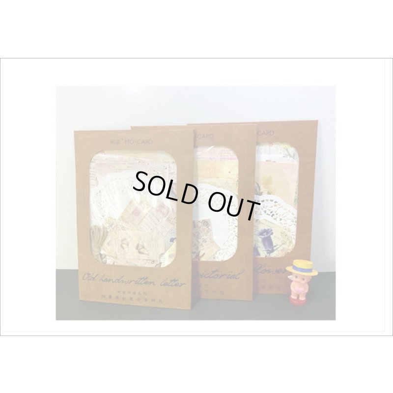 画像18: 窓付き＊クラフト封筒＊モダン＊紙モノいろいろセット＊レースペーパー付＊海外製