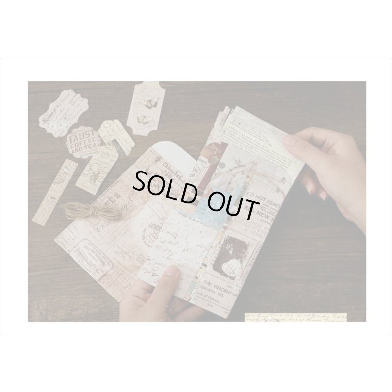 画像17: 窓付き＊クラフト封筒＊モダン＊紙モノいろいろセット＊レースペーパー付＊海外製