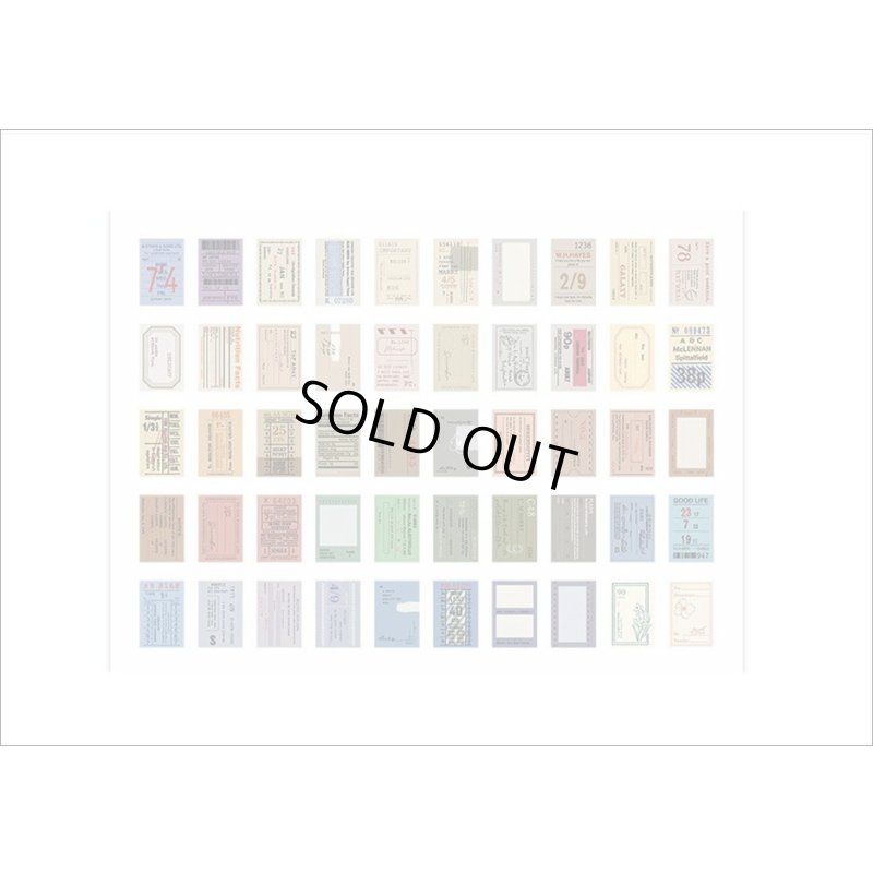 画像10: ミニ♪和紙シールブック＊チケット＊柄違い50枚＊ 海外製