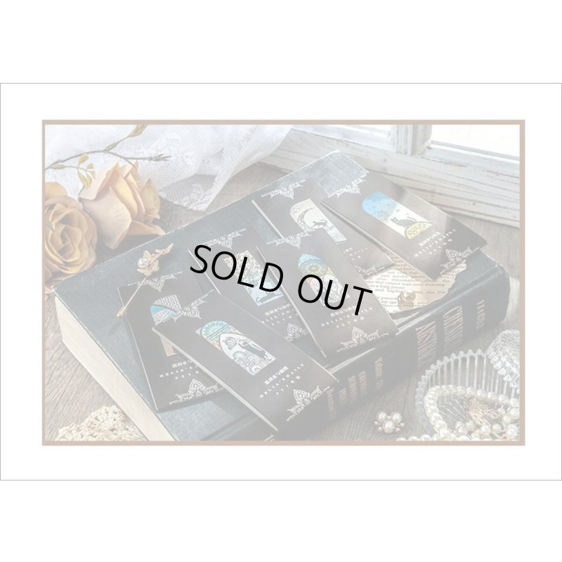 画像19: ネコ好きさんへ💓教会♰ステンドグラス風ブックマーク＊黒ねこ＊防水＊海外製