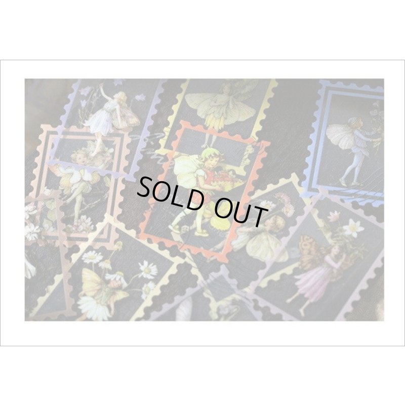 画像13: 切手型フレーム付＊グリーン・花の妖精＊PETシール＊50枚＊箱入り＊海外製