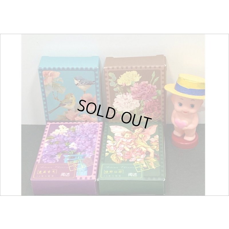 画像13: 切手型フレーム付＊ブラウン・秘密の花園＊PETシール＊50枚＊箱入り＊海外製