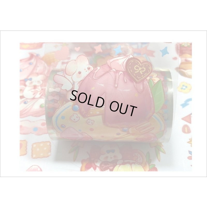 画像4: スイーツ大好きアニマル💓ピンク・うさぎ✿PETテープ＊特殊インク＊はく離式＊海外マステ クリックポスト不可