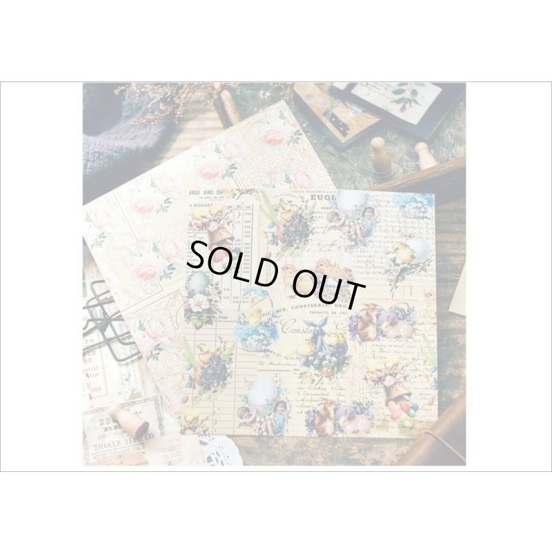 画像8: 紙モノ好きにはたまらない＊イースター＊パターンペーパー＊24枚＊海外製