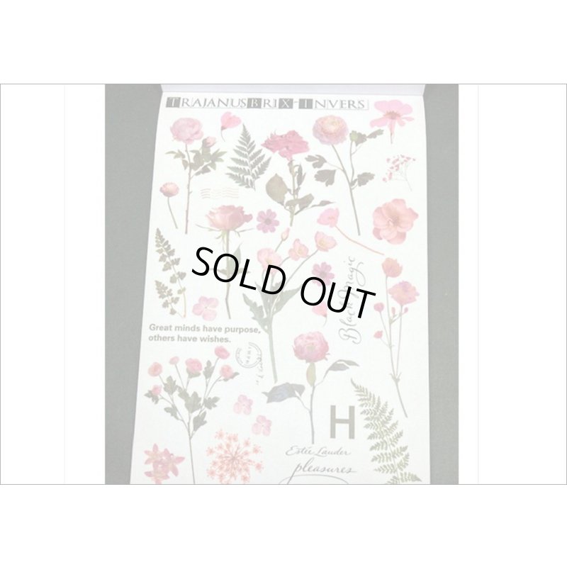 画像9: 50シート❕大きな和紙シール帳＊フラワーコレクション＊海外製