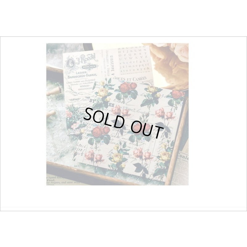 画像10: 紙モノ好きにはたまらない＊ロマンティック＊パターンペーパー＊24枚＊海外製