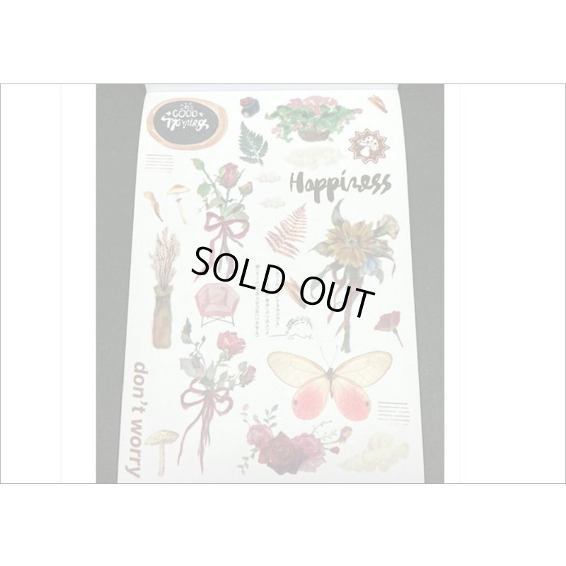 画像10: 50シート❕大きな和紙シール帳＊フラワーコレクション＊海外製