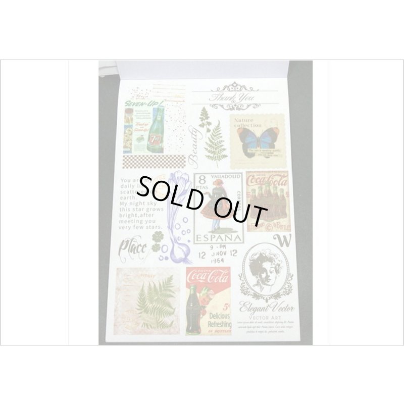 画像10: 50シート❕大きな和紙シール帳＊クラシカル＊海外製