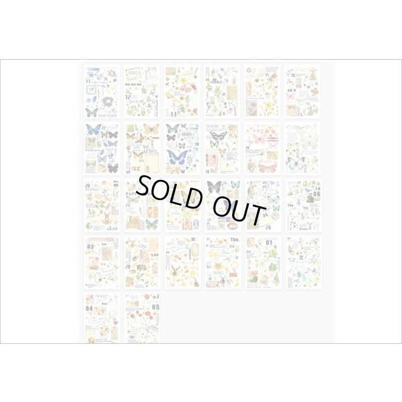 画像17: 50シート❕大きな和紙シール帳＊フラワーコレクション＊海外製