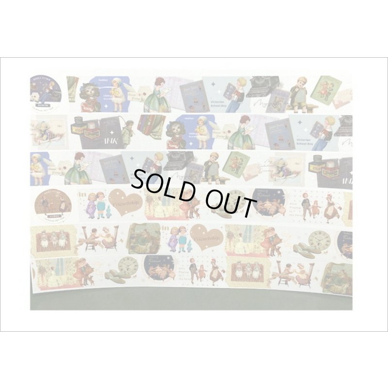 画像8: おとぎ話💓ブルー・夜の図書館✿PETテープ＊はく離式＊海外マステ　クリックポスト不可