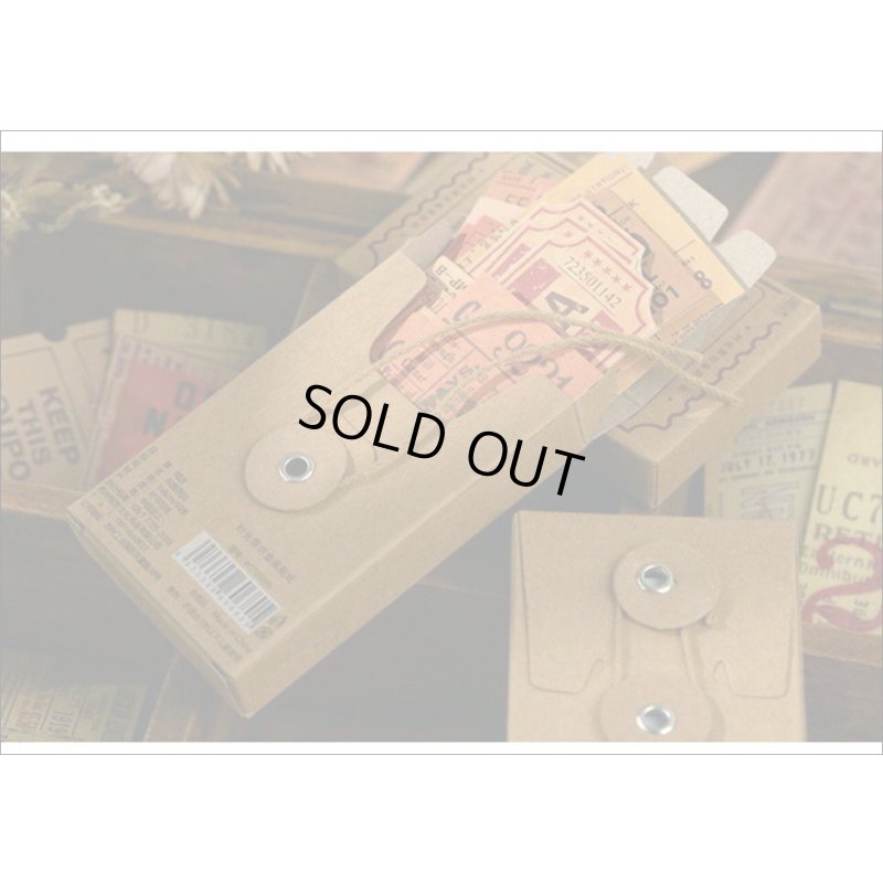 画像9: 玉紐付きミニBOX💓＊No.5・ブルー＊チケット＊シール＊海外製