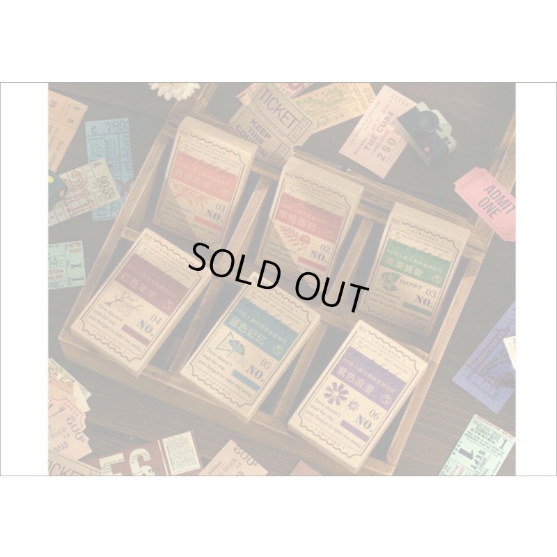 画像13: 玉紐付きミニBOX💓＊No.2・オレンジ＊チケット＊シール＊海外製