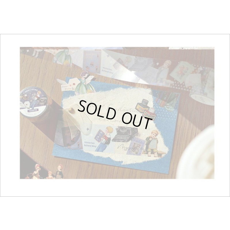 画像6: おとぎ話💓ブルー・夜の図書館✿PETテープ＊はく離式＊海外マステ　クリックポスト不可