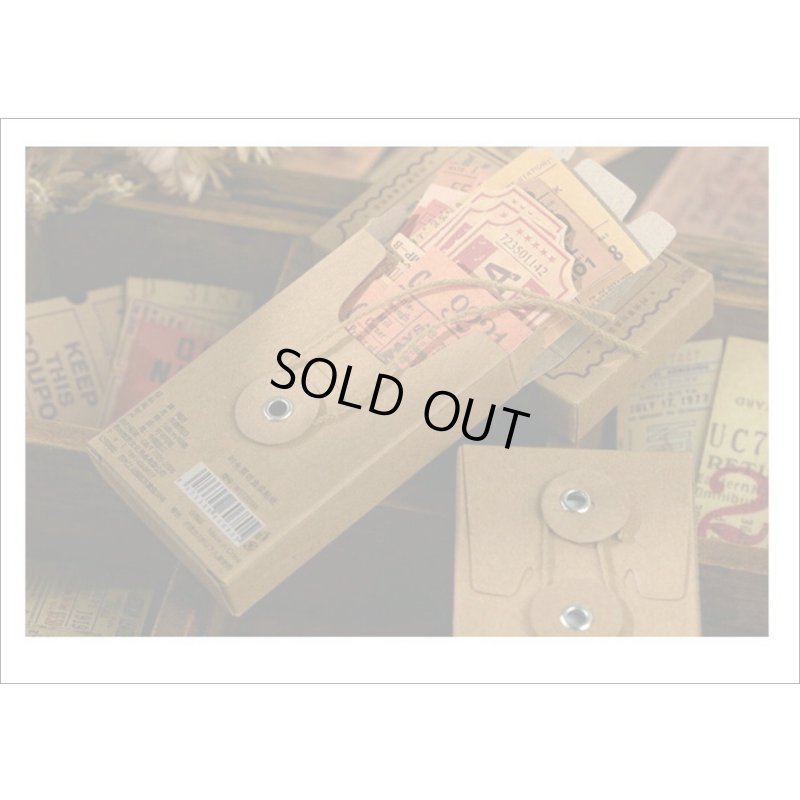 画像7: 玉紐付きミニBOX💓＊No.2・オレンジ＊チケット＊シール＊海外製