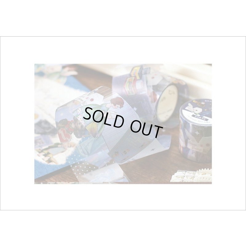 画像5: おとぎ話💓ブルー・夜の図書館✿PETテープ＊はく離式＊海外マステ　クリックポスト不可