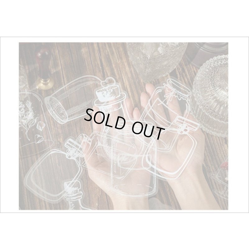 画像13: いろんなボトル♪漂流瓶＊防水＊PETシール＊20枚＊海外製