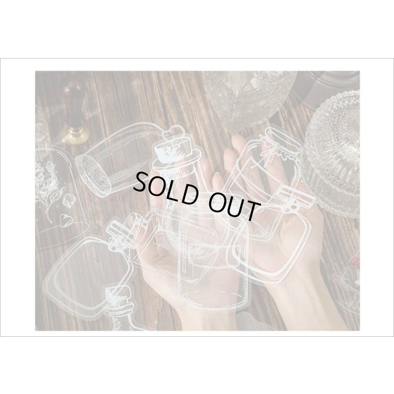 画像3: いろんなボトル♪香水瓶＊防水＊PETシール＊20枚＊海外製