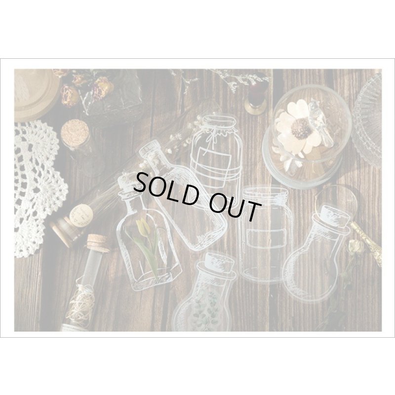 画像16: いろんなボトル♪漂流瓶＊防水＊PETシール＊20枚＊海外製