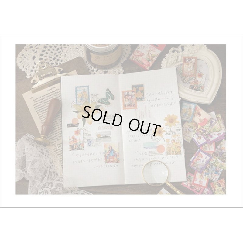 画像12: 花の妖精♪切手型＊46枚＊光沢シール＊箱入り＊海外製