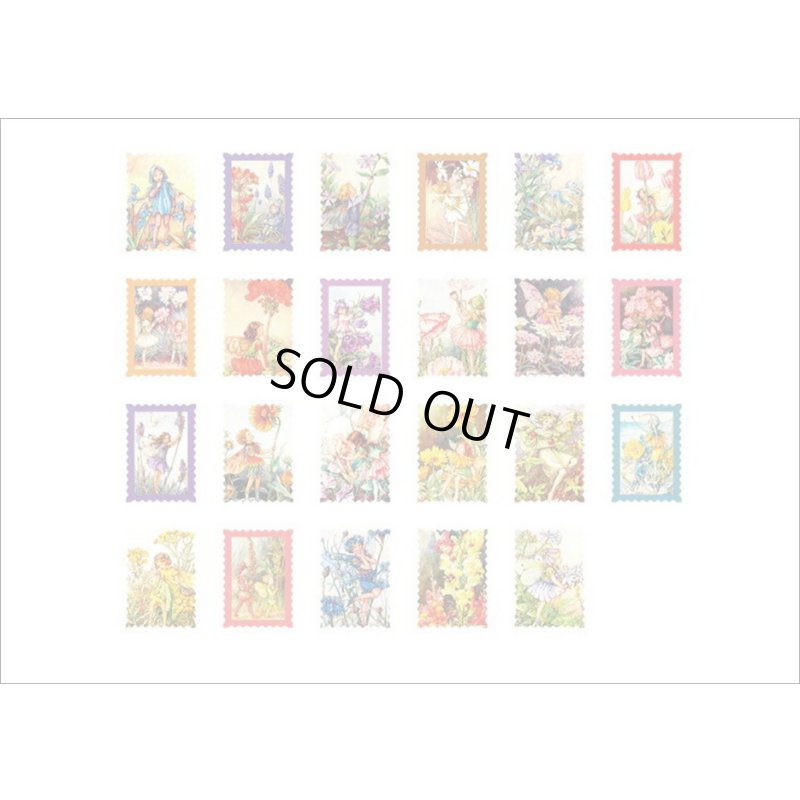 画像15: 花の妖精♪切手型＊46枚＊光沢シール＊箱入り＊海外製