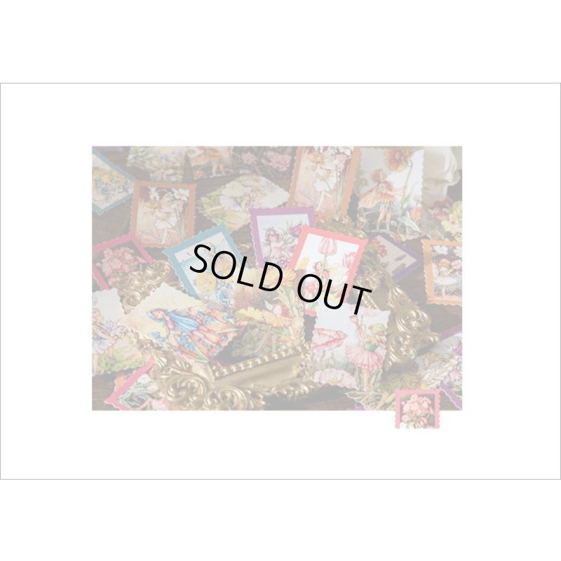 画像4: 花の妖精♪切手型＊46枚＊光沢シール＊箱入り＊海外製