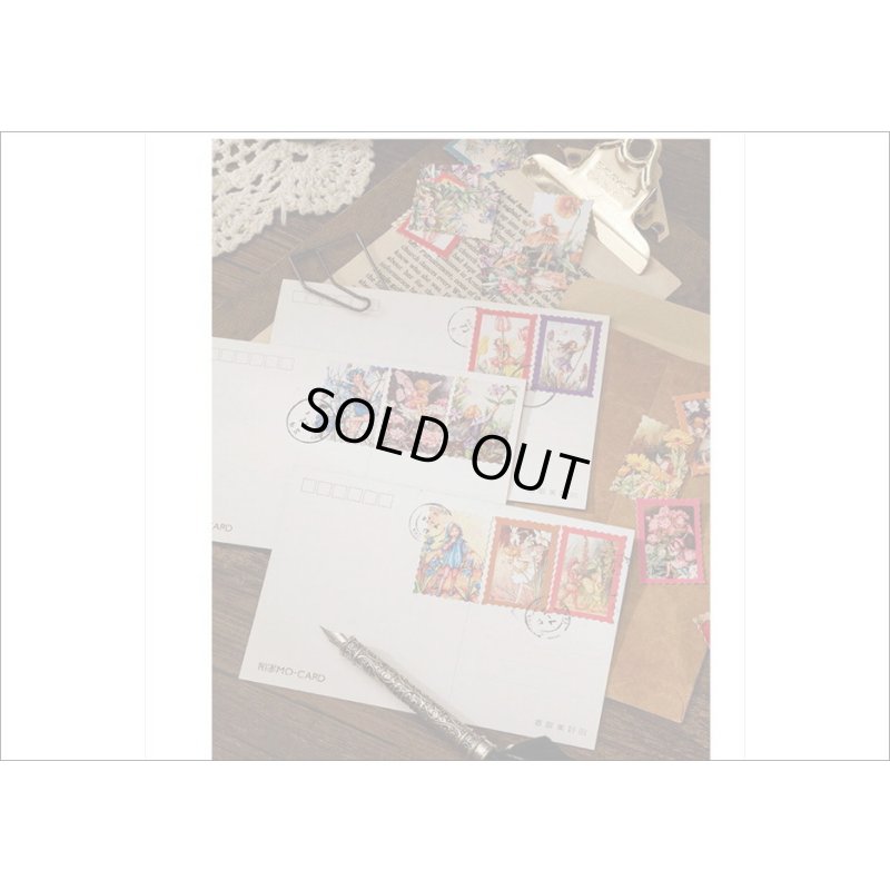 画像13: 花の妖精♪切手型＊46枚＊光沢シール＊箱入り＊海外製