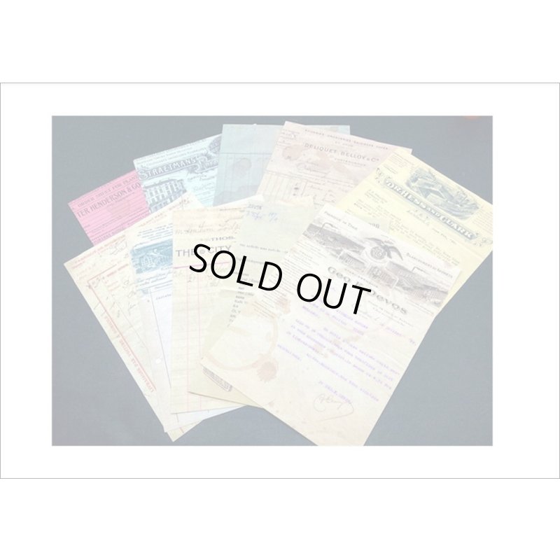 画像4: コーヒー染め風＊2種のペーパーセット＊マンデリン・明細書＊20枚＊海外製