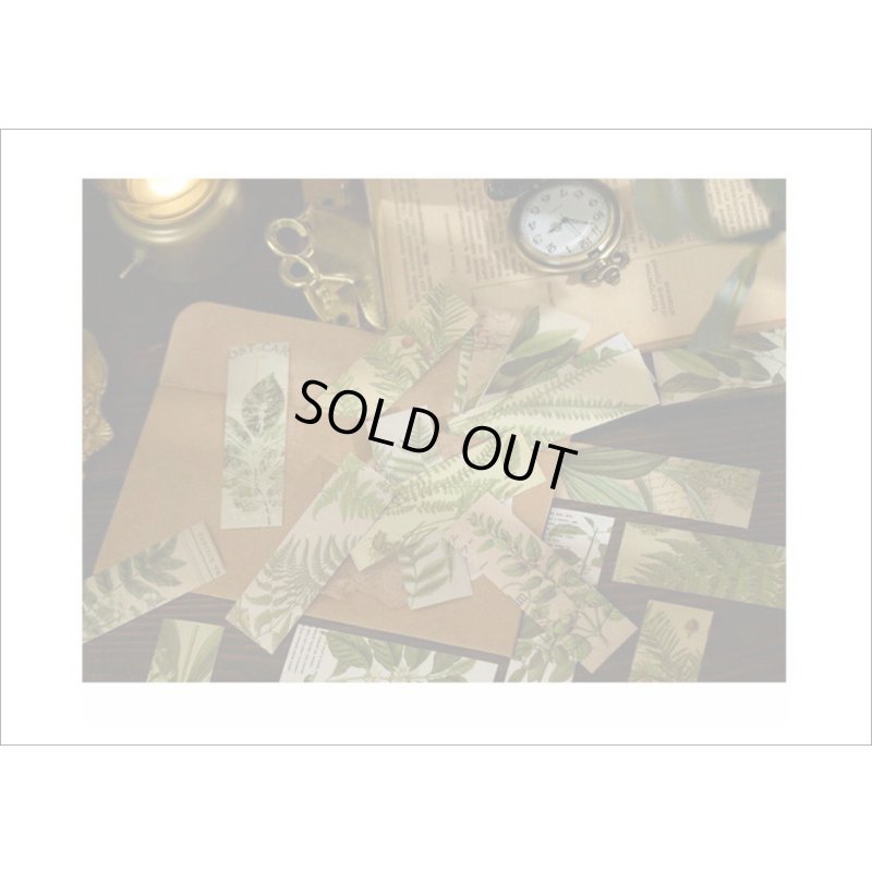 画像11: 全部柄違いのミニシール💓葉っぱ＊和紙シール＊50枚＊海外製