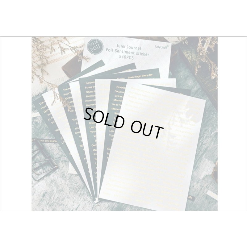 画像6: ゴールド＊528ピース＊英文だらけ♪＊8シート入り＊海外製