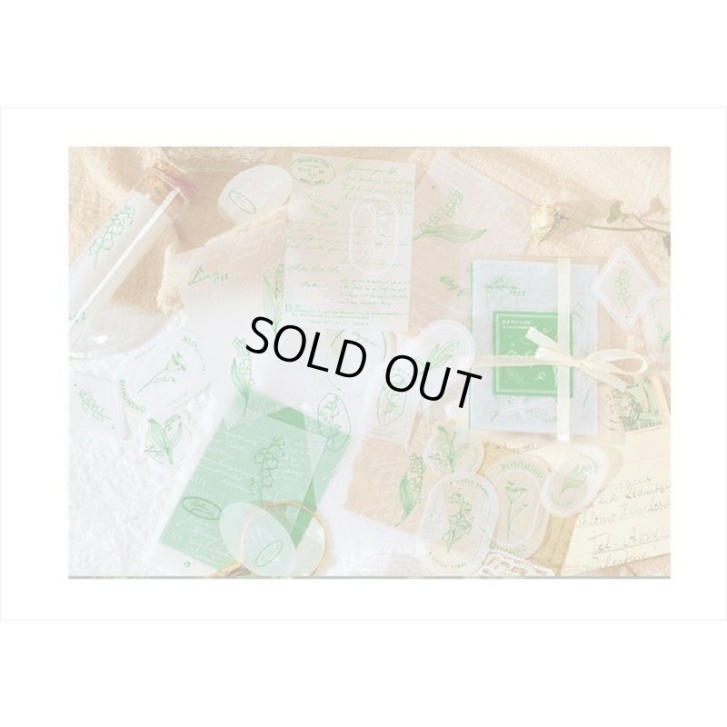 画像7: エンボス箔押し💓グリーン＊トレペのプチギフト＊15枚＊海外製