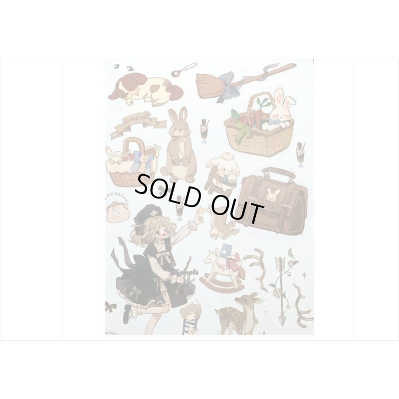 画像10: 50シート❕大きな和紙シール帳＊グリーン・Song＊海外製