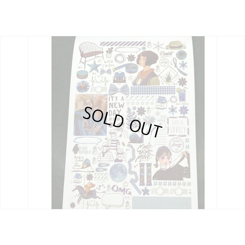 画像12: 50シート❕大きな和紙シール帳＊レッド・Neon＊海外製