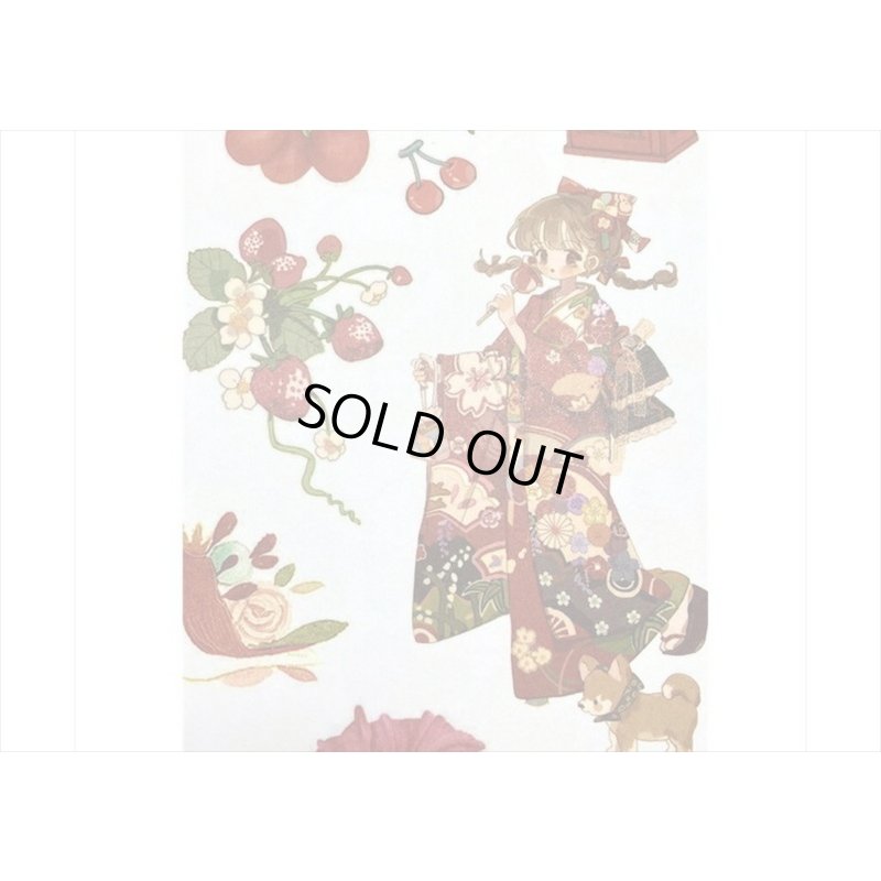 画像3: 50シート❕大きな和紙シール帳＊グリーン・Song＊海外製