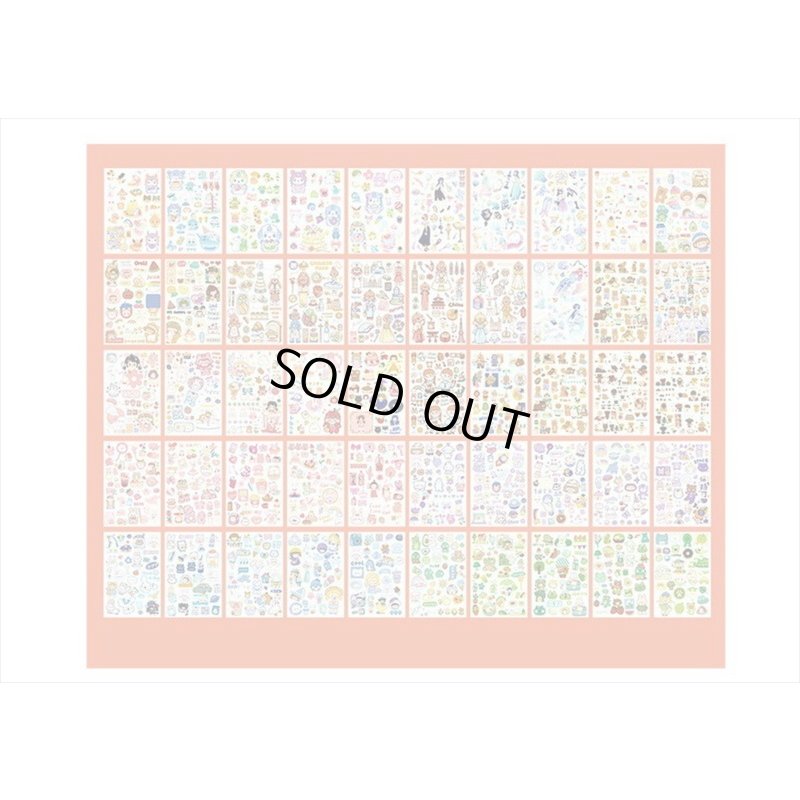画像12: 50シート❕大きな和紙シール帳＊ピンク・Party＊海外製