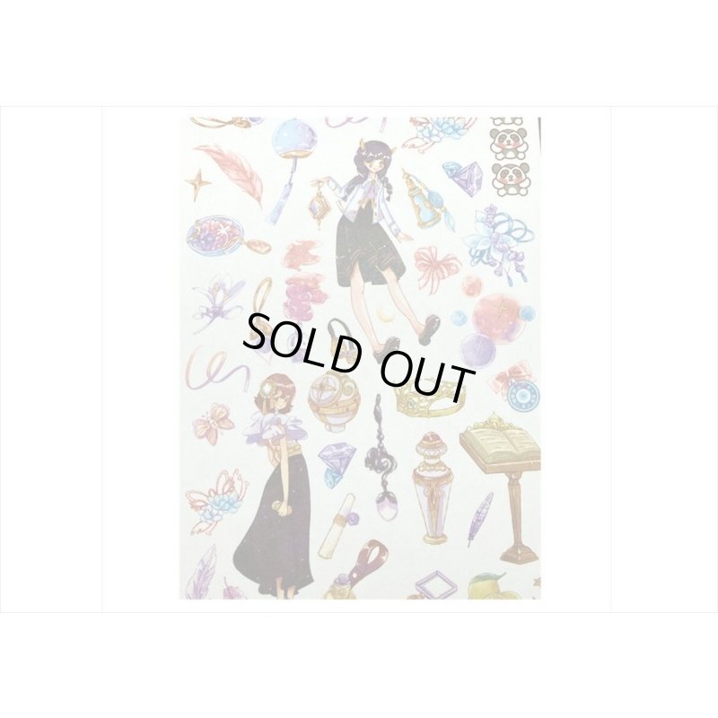 画像10: 50シート❕大きな和紙シール帳＊ピンク・Party＊海外製