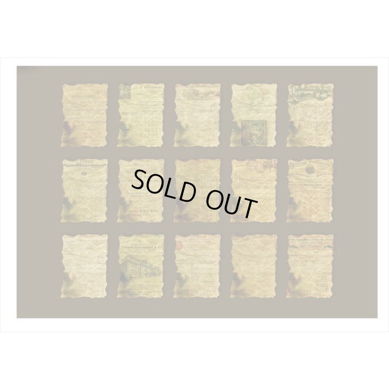 画像7: 焼け焦げペーパー＊チケット＊ペーパーセット＊30枚＊海外製