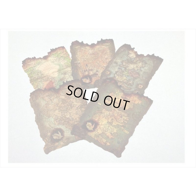 画像6: 焼け焦げペーパー＊地図＊ペーパーセット＊30枚＊海外製