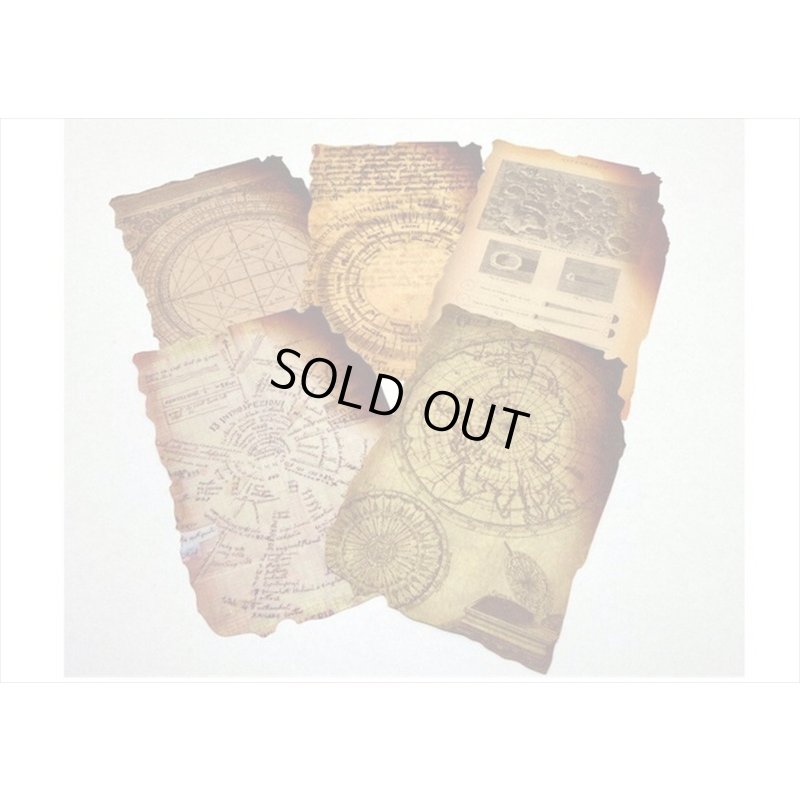 画像5: 焼け焦げペーパー＊天文学研究所＊ペーパーセット＊30枚＊海外製