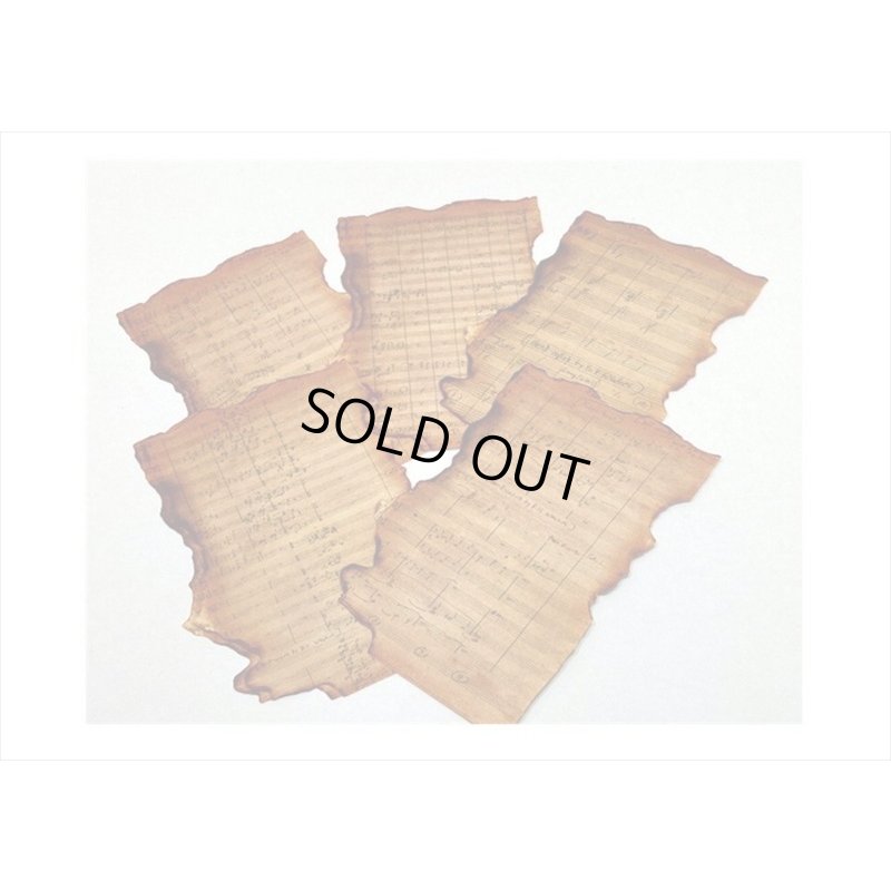 画像6: 焼け焦げペーパー＊楽譜＊ペーパーセット＊30枚＊海外製