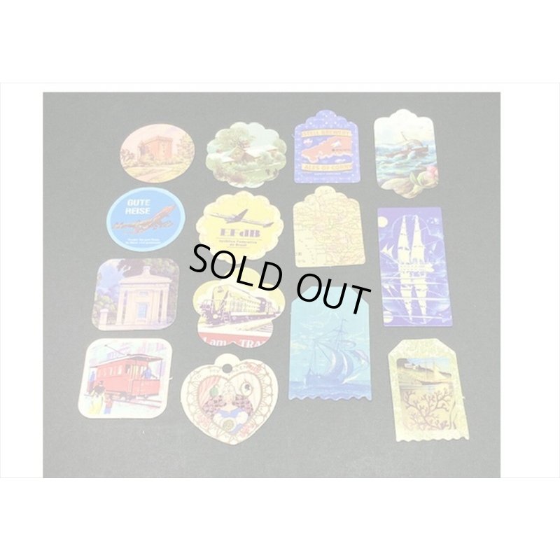 画像6: ドライフラワーを添えて🌸世界旅行＊タグ＆和紙シール＊30点セット＊海外製