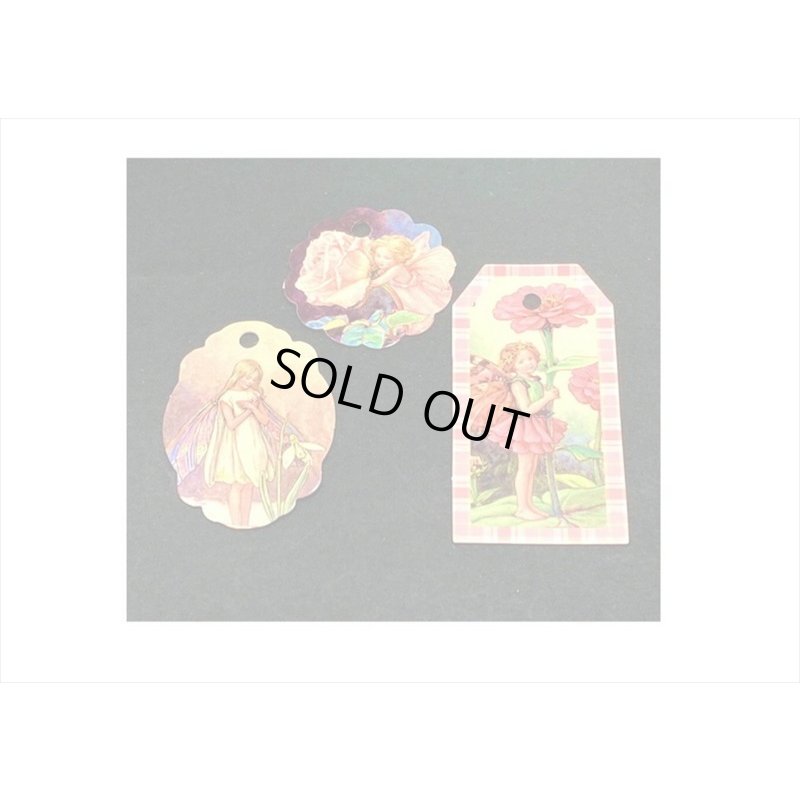 画像8: ドライフラワーを添えて🌸花の妖精＊タグ＆和紙シール＊30 点セット＊海外製