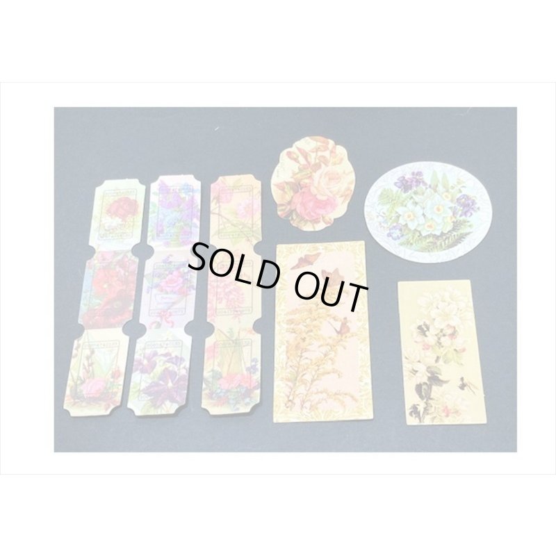 画像5: ドライフラワーを添えて🌸フラワー＊タグ＆和紙シール＊30 点セット＊海外製