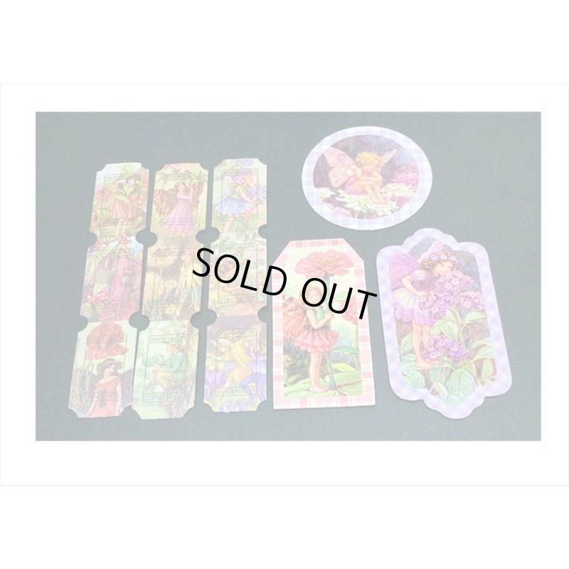 画像7: ドライフラワーを添えて🌸花の妖精＊タグ＆和紙シール＊30 点セット＊海外製