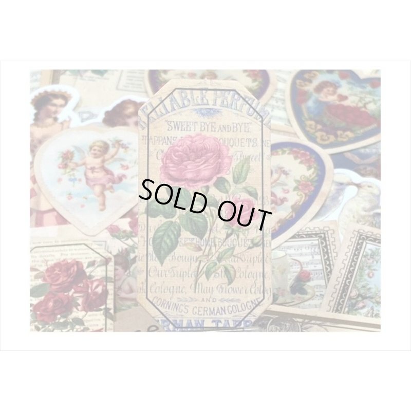 画像4: ヴィクトリア風＆英文【C】＊台紙も使えるペーパーセット＊約100枚＊海外製