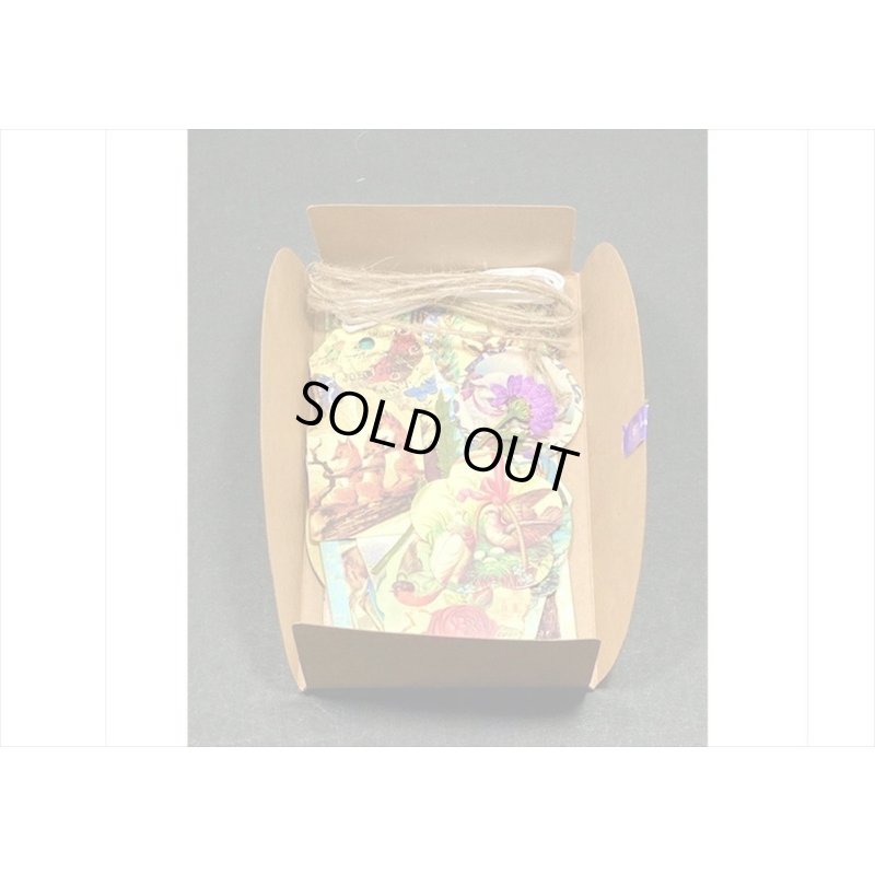 画像3: ドライフラワーを添えて🌸動物＊タグ＆和紙シール＊30点セット＊海外製