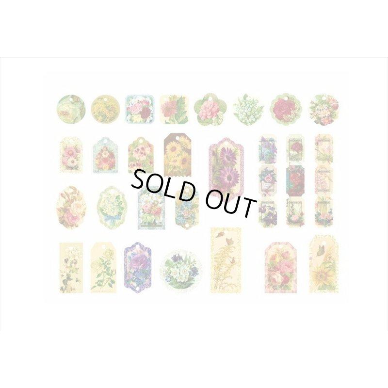 画像9: ドライフラワーを添えて🌸フラワー＊タグ＆和紙シール＊30 点セット＊海外製