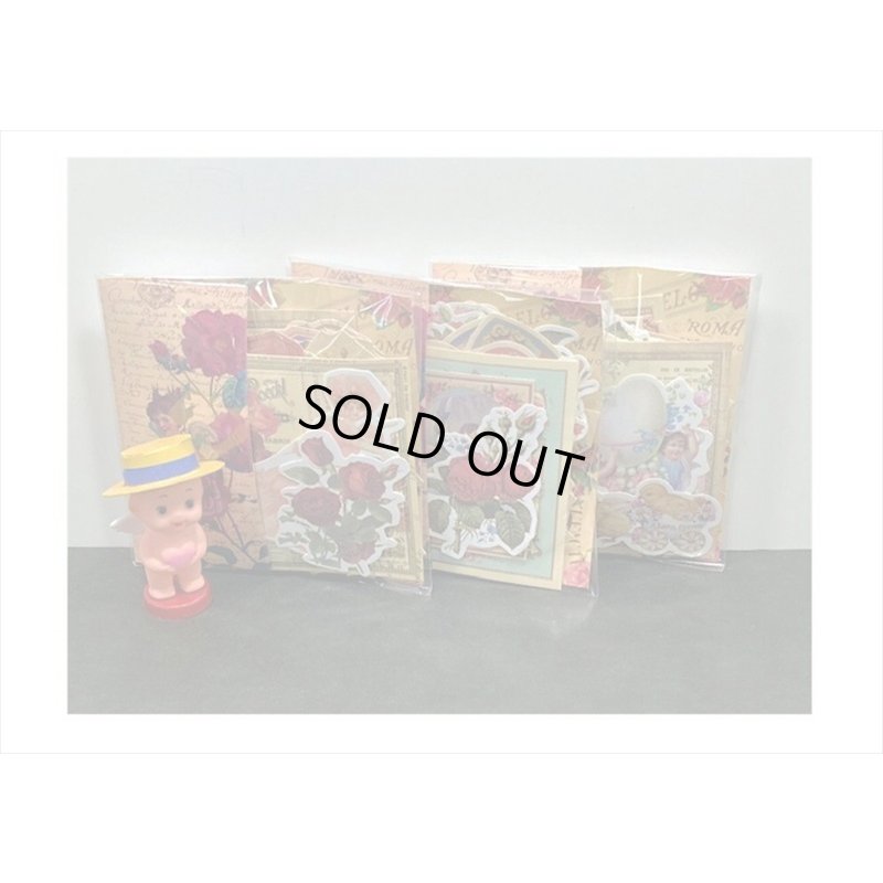 画像8: ヴィクトリア風＆英文【C】＊台紙も使えるペーパーセット＊約100枚＊海外製